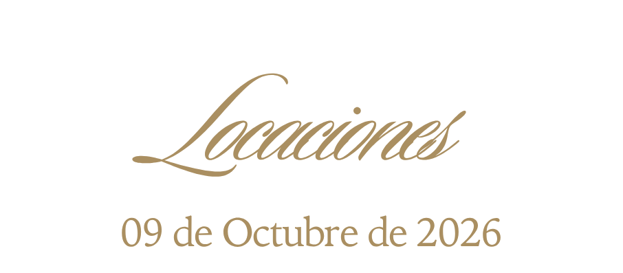 Locaciones, 09 de octubre de 2026