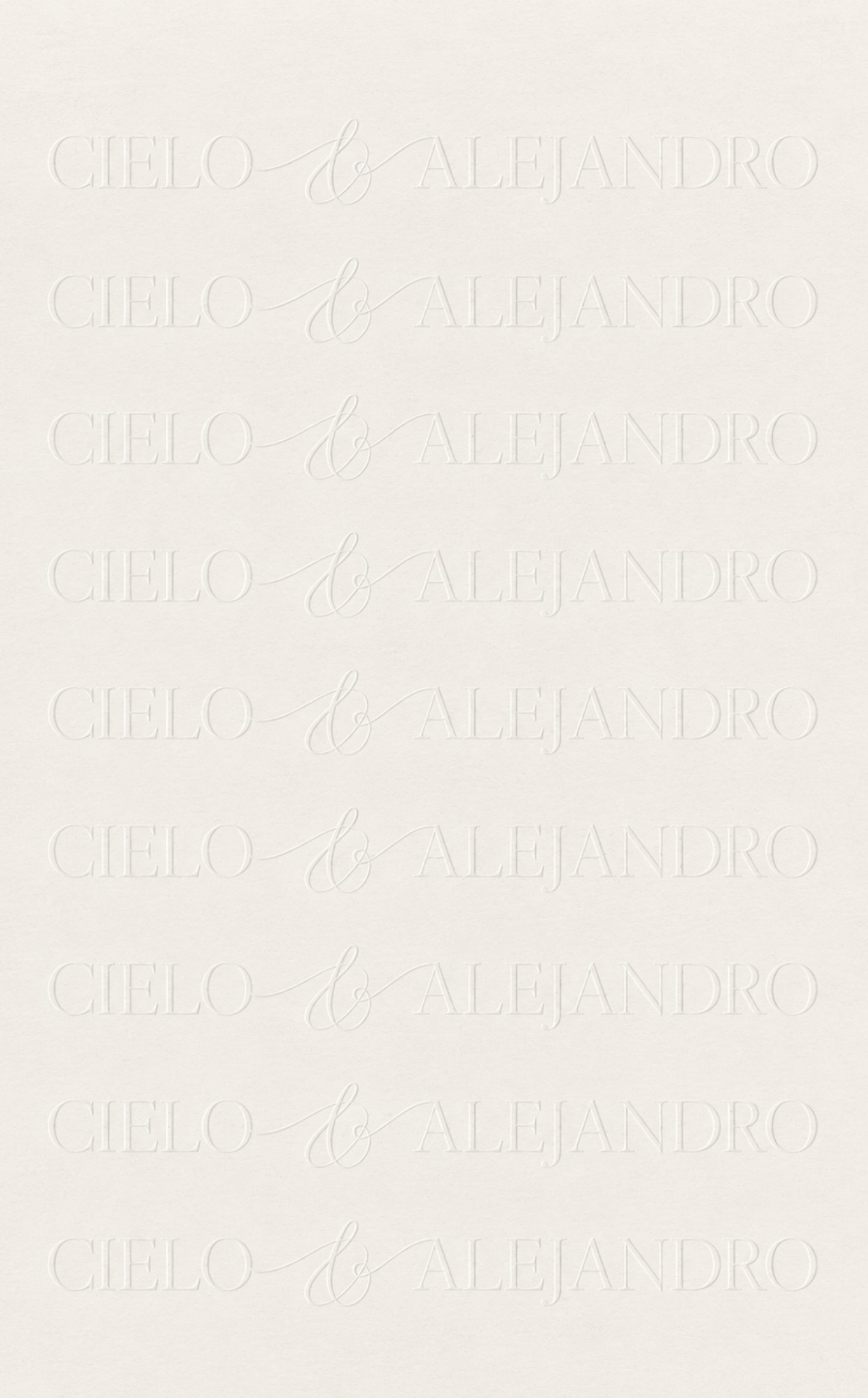 Fondo de nombres en relieve